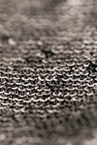 Kaboompics - Black Sequin Fabric Detail