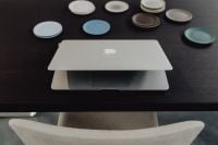 Kaboompics - Stylish workspace with MacBook computer on home or studio