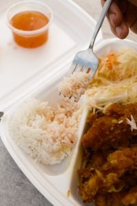 Kaboompics - Close Up Of Rice On Fork