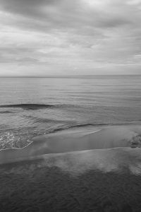 Kaboompics - Black and White Shoreline Waves