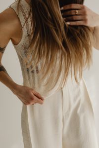 Kaboompics - Simplistic Sophistication - A Fashion Photoshoot with a Stunning Model in Neutral Minimalist Outfits