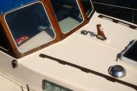 Kaboompics - White Boat Deck with Windshield and Steering Details