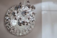 Kaboompics - Crystal ball decoration in front of a mirror