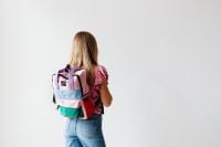 Kaboompics - Student Walking with Backpack from Behind
