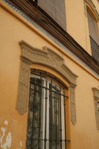 Kaboompics - Ornate Barred Window on Historic Malaga Building