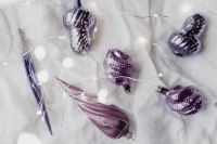Kaboompics - Purple Christmas Baubles and Decorative Pen in Close-Up