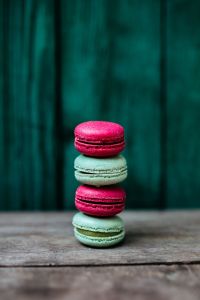 Pink & Green Macaroons