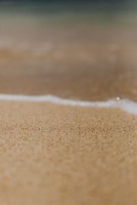 Kaboompics - Shallow Wave Curving Along Sandy Shore