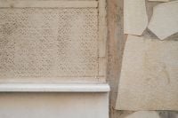 Kaboompics - Neutral Stone and Perforated Wall Detail