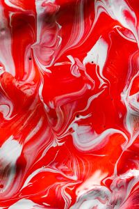 Kaboompics - Vertical Red and White Marbled Paint Texture for Mobile Wallpapers and Posters