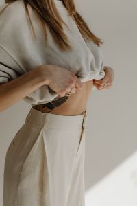Kaboompics - Simplistic Sophistication - A Fashion Photoshoot with a Stunning Model in Neutral Minimalist Outfits