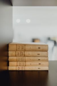 A Stack of old books