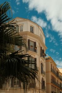 Kaboompics - Ornate Cream Building and Palm Fronds in Malaga