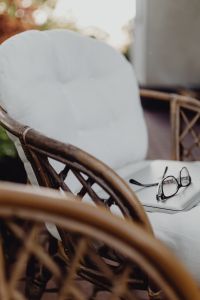 Kaboompics - Outdoor office with laptop and glasses
