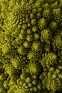 Kaboompics - Romanesco Cauliflower Macro Texture, Green Vegetable Background