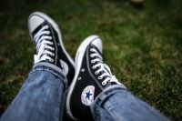 Kaboompics - Black sneakers