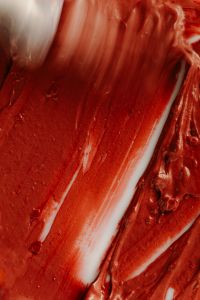 Kaboompics - Red Lipstick with Glossy Swirl