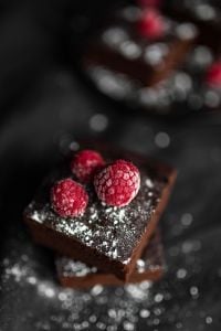 Kaboompics - GLUTEN-FREE, RED BEAN BROWNIE WITH PEANUT BUTTER