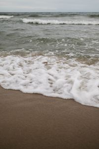 Kaboompics - White Foam Along a Quiet Shoreline