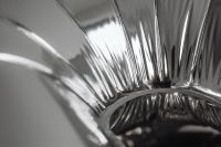 Kaboompics - Ribbed Chrome Texture Macro Close-Up