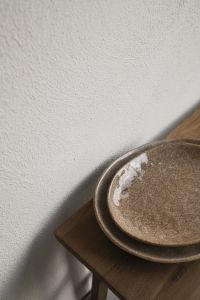 Kaboompics - Close-Up Ceramic Plates on Wooden Bench