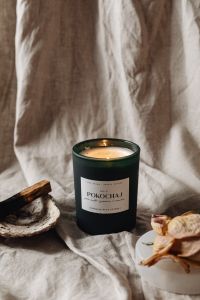 Kaboompics - Scented Candle With Palo Santo And Dried Rose Still Life