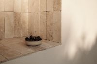 Kaboompics - Fresh Dark Cherries in a Stone Niche with Wall Shadow