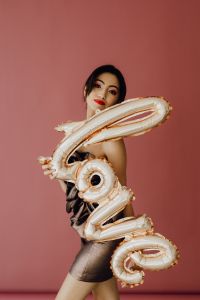 Kaboompics - Valentine’s Party Decoration With LOVE Foil Balloons