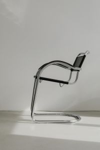 Kaboompics - Side View of Modern Chrome-Frame Armchair
