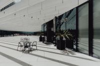 Kaboompics - Modern white building, EDP Headquarters of architect Aires Mateus, Lisbon, Portugal