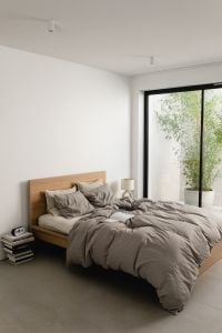 Kaboompics - Cozy Gray Bed in a Minimalist Bedroom