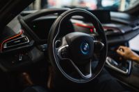 Kaboompics - Cabin of a plug-in hybrid sports car BMW i8