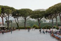 Kaboompics - Umbrella Pines Framing Ravello Hillside and Valley