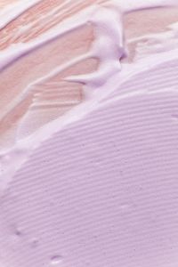 Kaboompics - Lavender Skincare Cream with Ribbed Texture