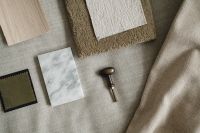 Kaboompics - Neutral Fabric and Surface Samples on Sofa