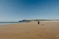 Kaboompics - Footprints on a sandy beach, Portugal