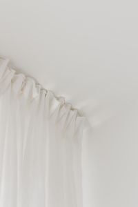 Kaboompics - Cloud Dancer White Curtain Detail