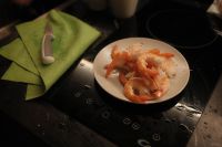Kaboompics - Raw Shrimp on a Plate Ready for Cooking in a Kitchen