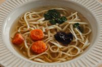 Kaboompics - Traditional Chicken Soup with Noodles, Carrots and Parsley