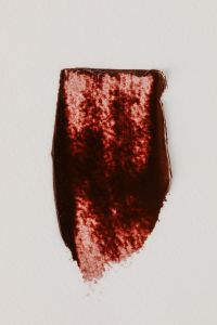 Kaboompics - Dark Burgundy Lipstick Swatch