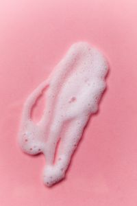 Kaboompics - Pink Foamy Skincare Cream Texture