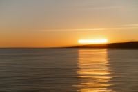 Kaboompics - Blurred Sunset Sea Background Golden Horizon