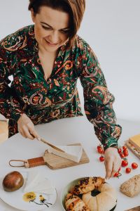 Kaboompics - Cutting Cheese for Meal Preparation