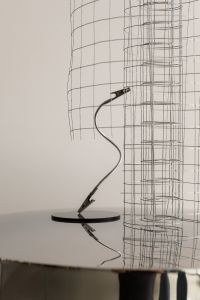 Kaboompics - Minimalist Architectural Background with Wire Grid Sculpture