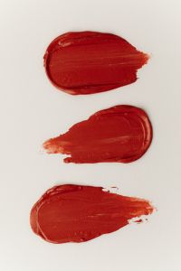Kaboompics - Three Red Lipstick Swatches