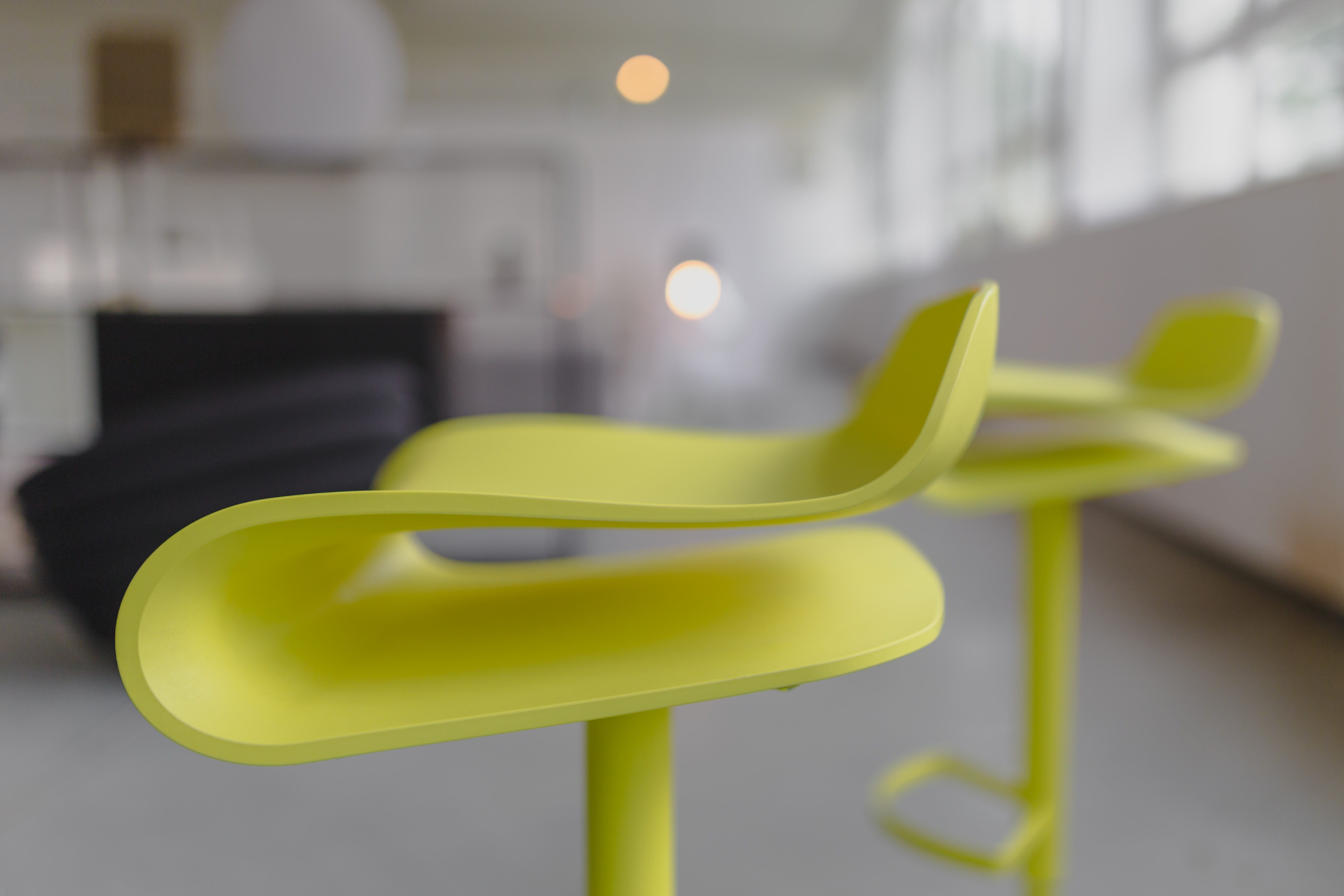 Green Yelow Chair Bar tall yellow bar stool modern designer bar chair