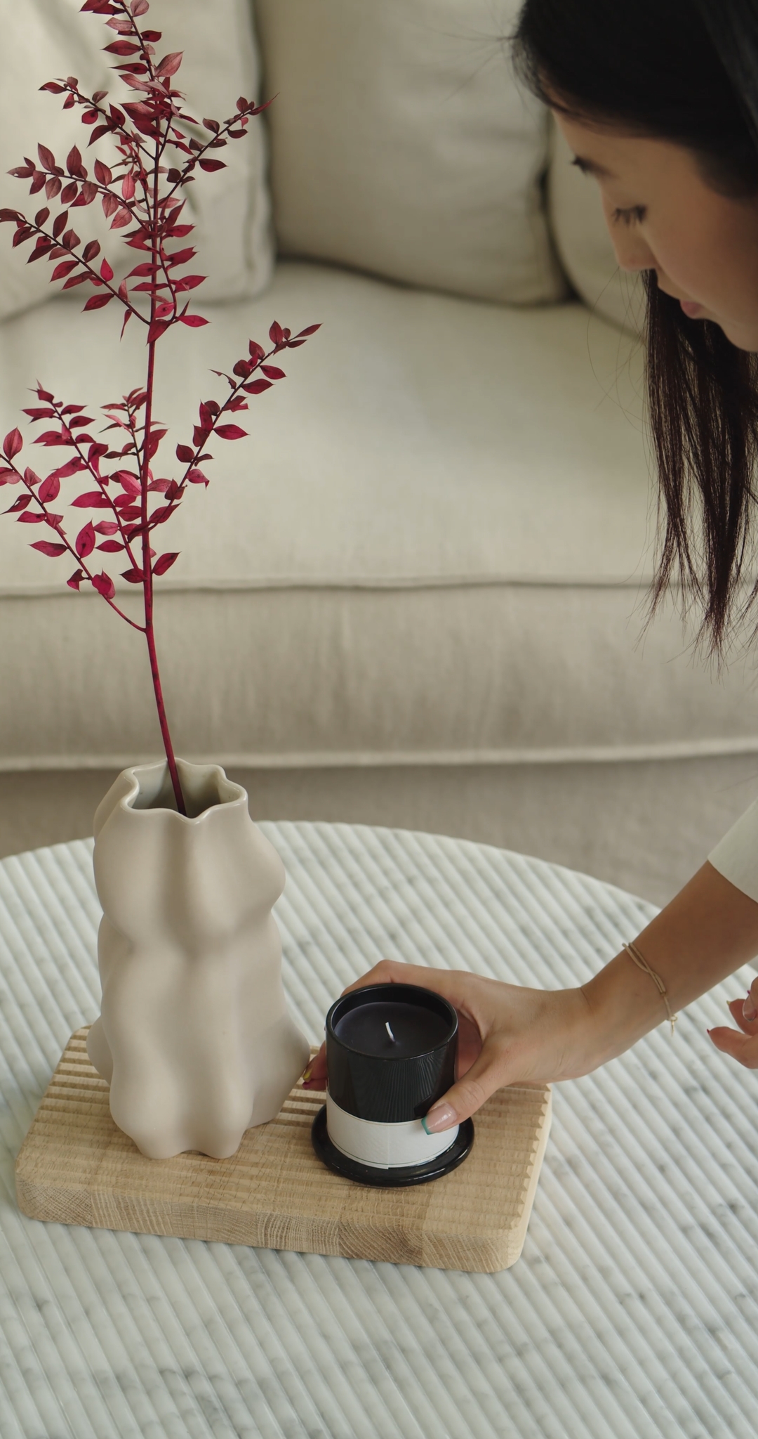 Woman Decorating House Interior